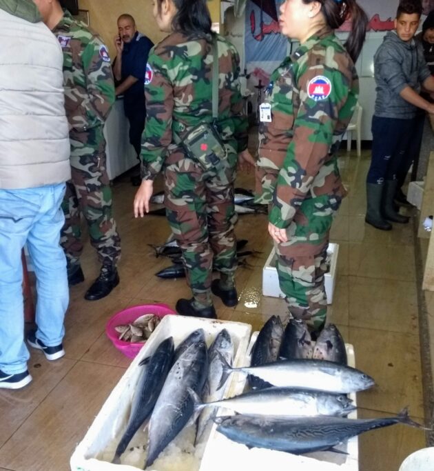 When in Lebanon, you would expect to see Cambodian UN forces buying fish for dinner