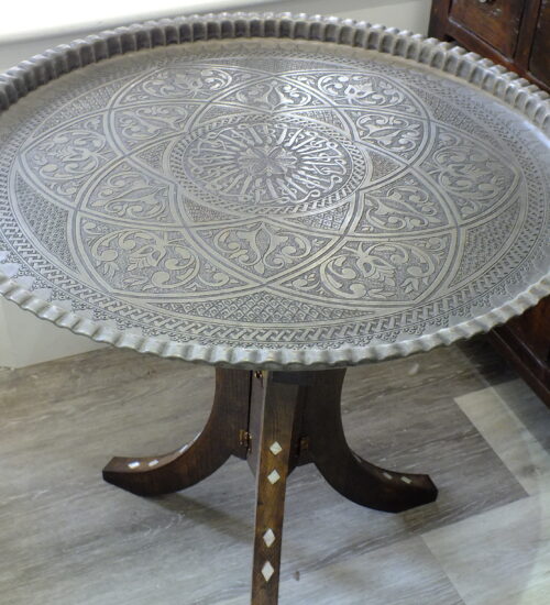 Large Vintage Lebanese Tray Table