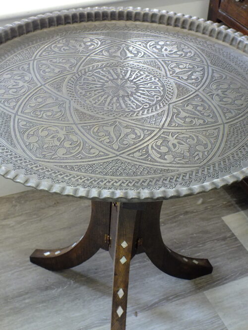 Large Vintage Lebanese Tray Table