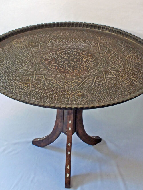 Large Lebanese Vintage Tray Table