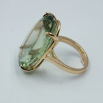 Ocean’s Treasure Green Amethyst & diamond ring