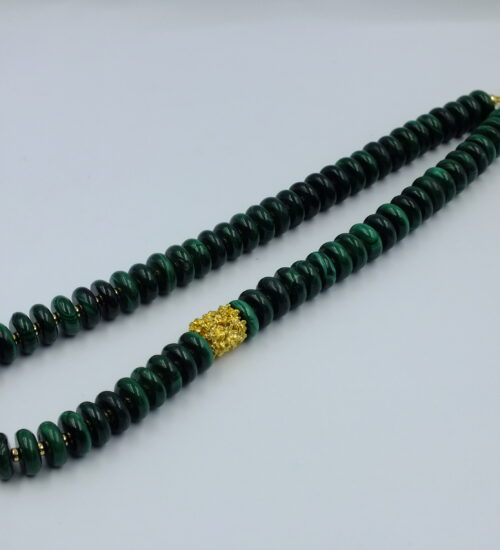 Malachite & Gold necklace