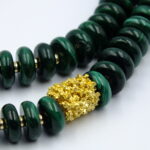 Malachite & Gold necklace