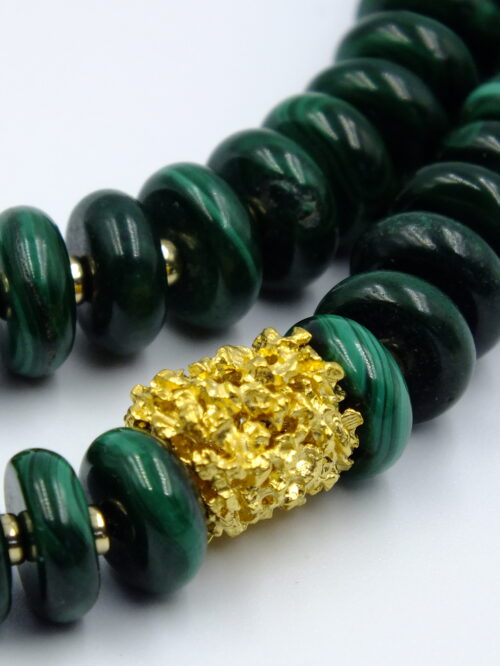 Malachite & Gold necklace