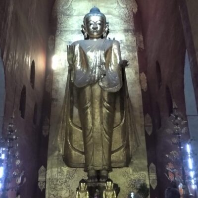 Each stupa housed at least one Buddha, clearly cared for