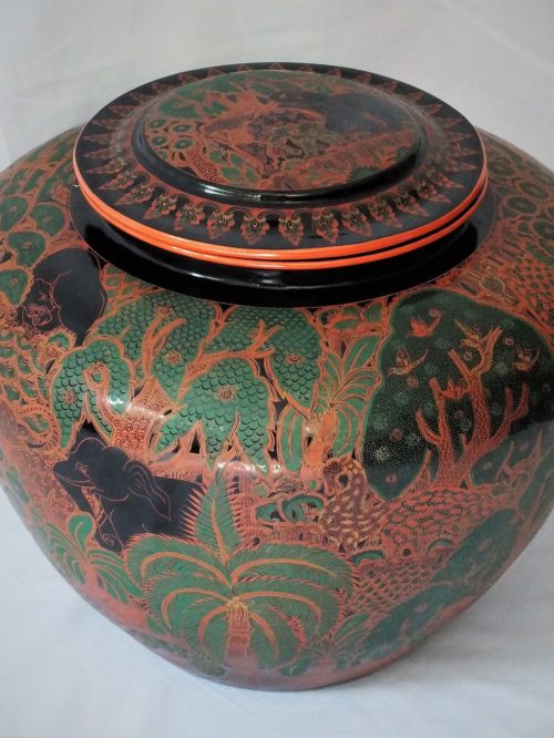 Burmese Lacquer Vase