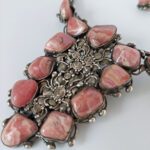 Rhodochrosite & Britannia Silver Set