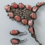 Rhodochrosite & Britannia Silver Set