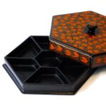 Burmese Lacquer, Strawberry Dish