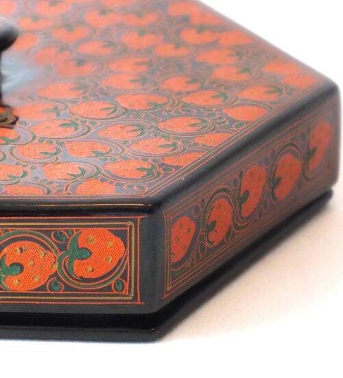Burmese Lacquer, Strawberry Dish