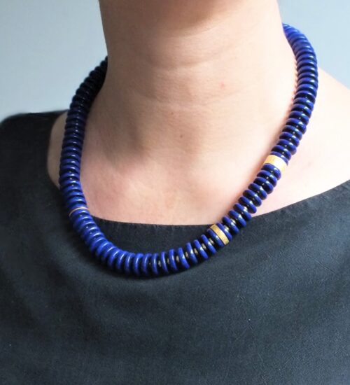 Lapis Discus Necklace £590