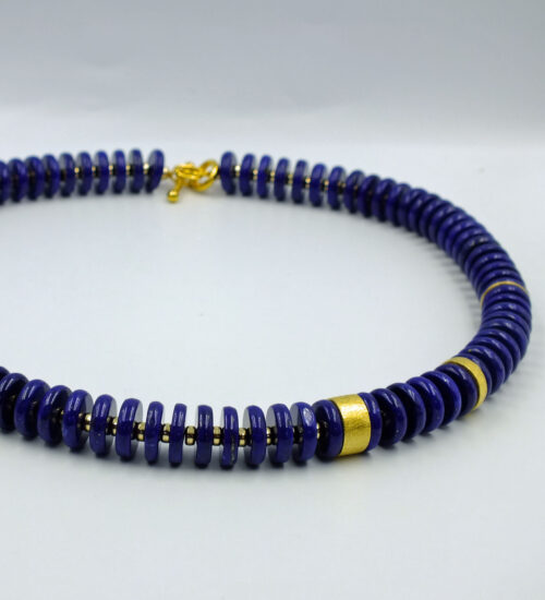 Lapis Discus Necklace £590