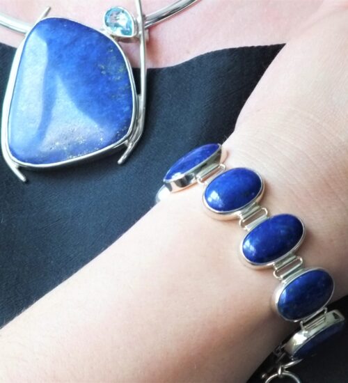 Lapis Cabochon oval bracelet, £380