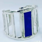 Lapis Art-deco Cuff, £480