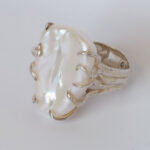 Baroque Freshwater Pearl & Silver Ring