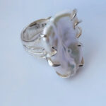 Baroque Freshwater Pearl & Silver Ring