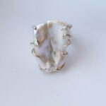 Baroque Freshwater Pearl & Silver Ring