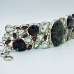 Eudialyte, Garnet & Green Amethyst Bracelet £780