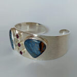 Pietersite & Rhodolite Cuff £460