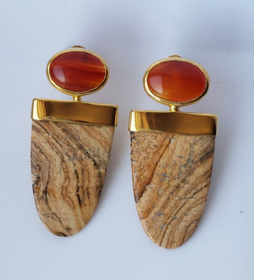 Carnelian & Jasper Earrings £360