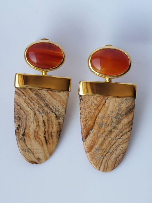 Carnelian & Jasper Earrings £360