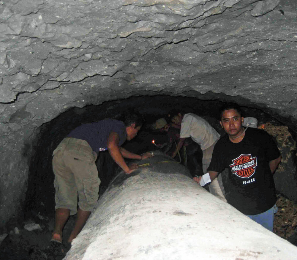 20' under ground in Sumatra