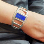 Lapis Art-deco Cuff, £480