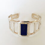 Lapis Art-deco Cuff, £480