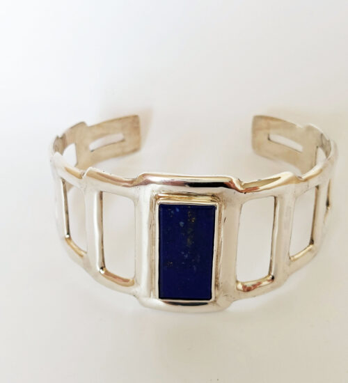 Lapis Art-deco Cuff, £480