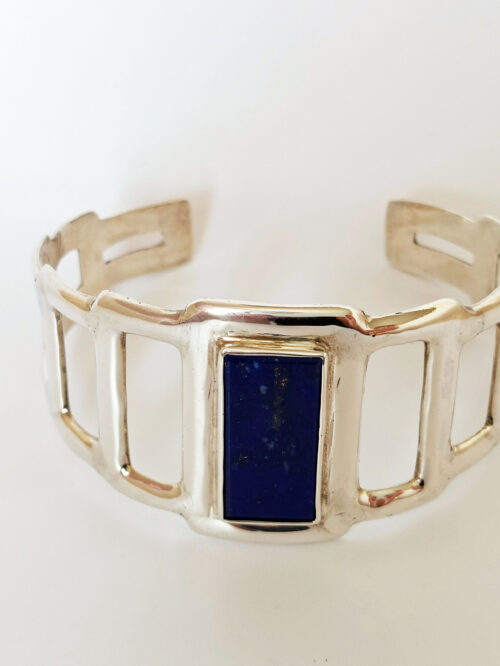 Lapis Art-deco Cuff, £480