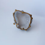 Druzy Mixed-Metal Ring