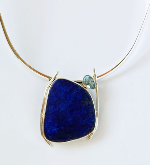 Lapis & Topaz Pendant £320