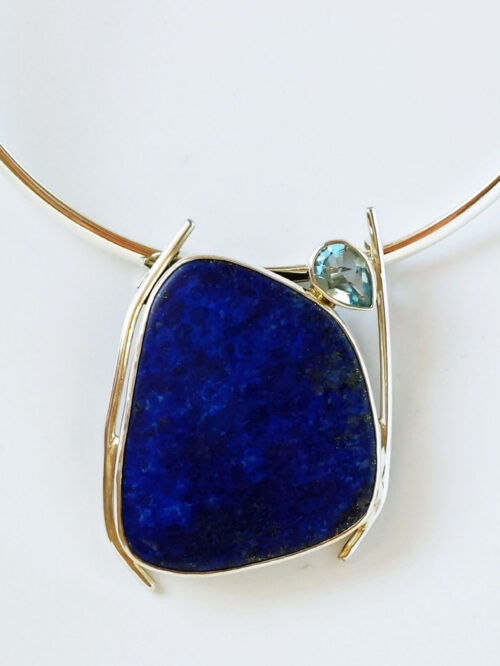 Lapis & Topaz Pendant £320