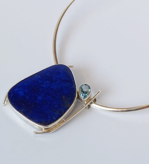 Lapis & Topaz Pendant £320