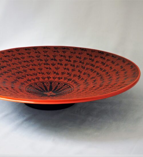 Large Burmese Lacquer Platter