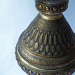 vasPair of Antique Lebanese Brass Vasese