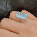 blue topaz white gold diamond ring