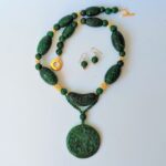 chinese carved jade necklace