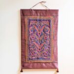 gujarat silk embroidery wall panel