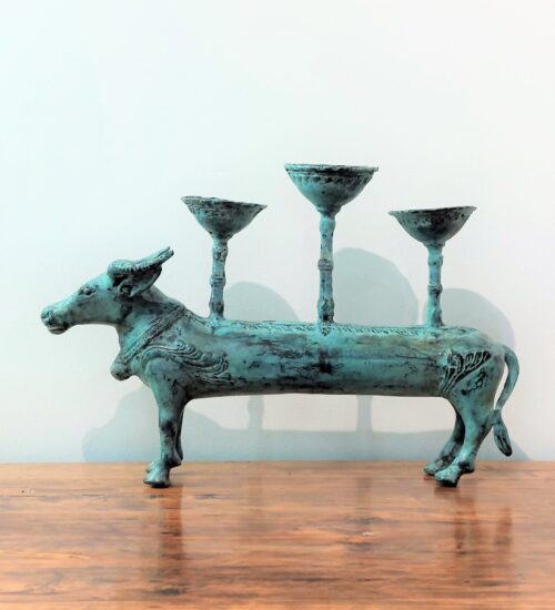 javanese bronze candleholder