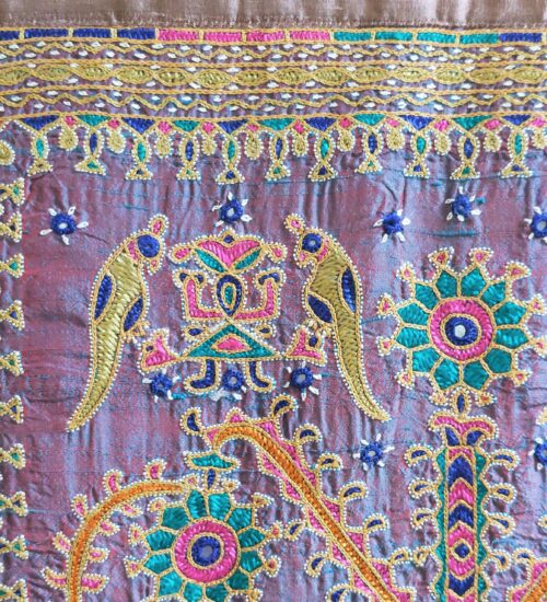kutch silk embroidery pakko hanging