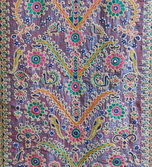 silk pakko embroidery wall hanging