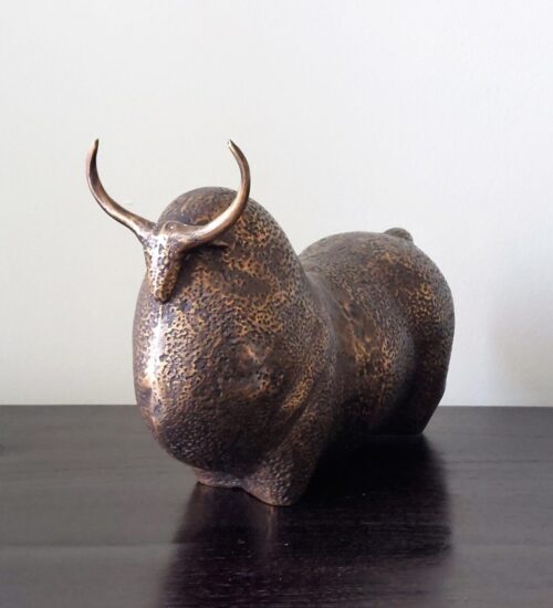 abstract-bronze-buffalo-sculpture