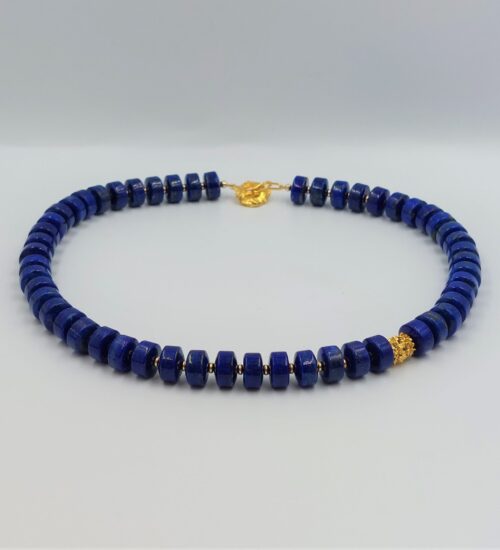 Afghan-lapis-yellow-gold-necklace