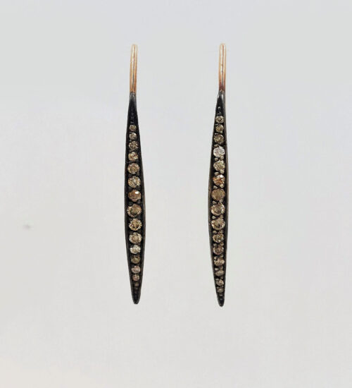 brown-diamond-gold-earrings