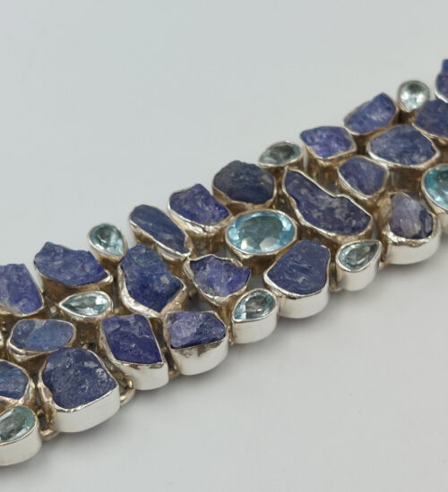 raw-tanzanite-silver-bracelet