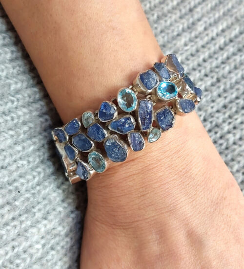 tanzanite-topaz-silver-bracelet