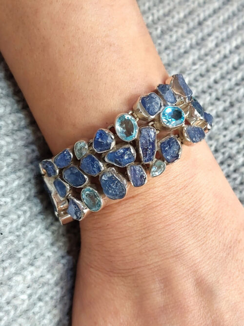 tanzanite-topaz-silver-bracelet