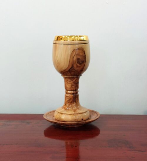 olivewood wine cup from Bethlehem