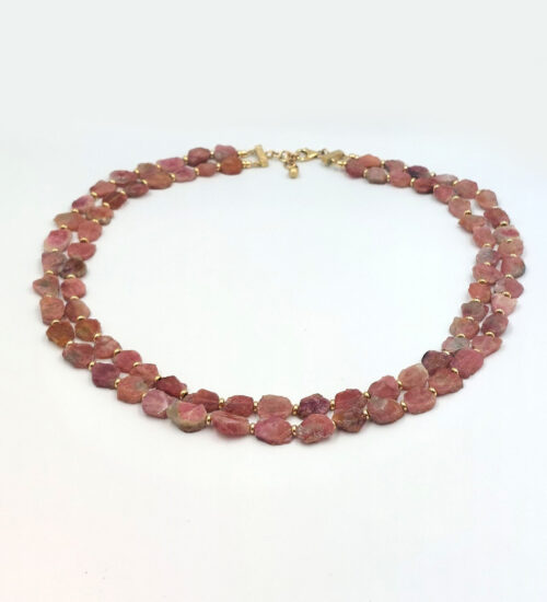 pink-tourmaline-nugget-necklace